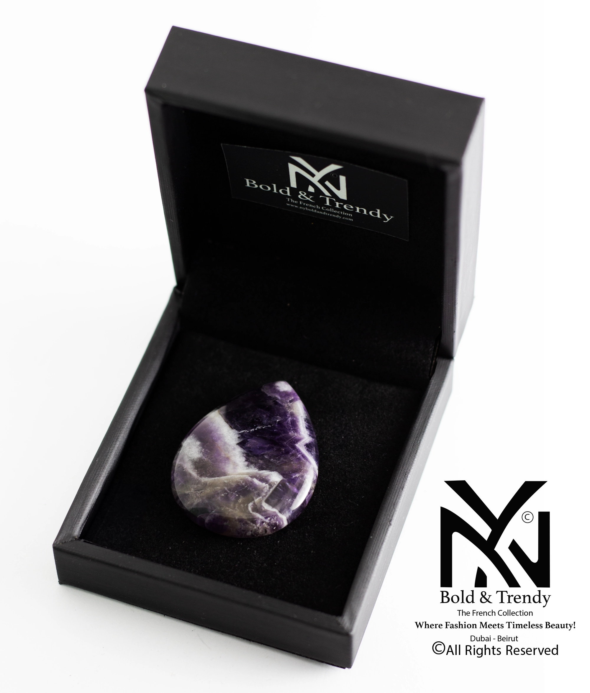 Amethyst Oval Power Stone 1